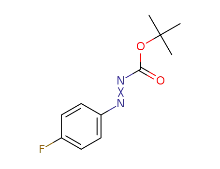 Molecular Structure of 1262991-68-3 (tert-butyl 2-(4-fluorophenyl)diazene-1-carboxylate)