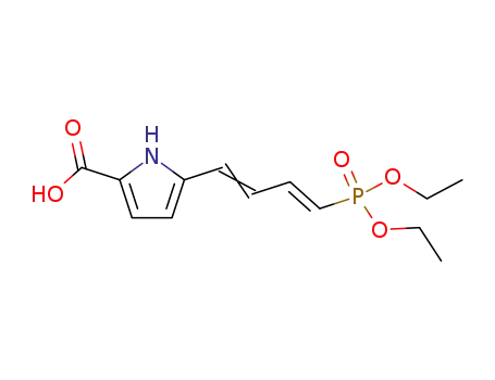 1H-Pyrrole-2-carboxylic acid, 5-[4-(diethoxyphosphinyl)-1,3-butadienyl]-
