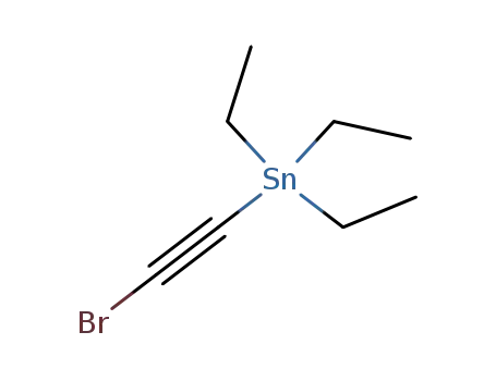 Molecular Structure of 2117-52-4 (1-Brom-2-triaethylstannyl-acetylen)