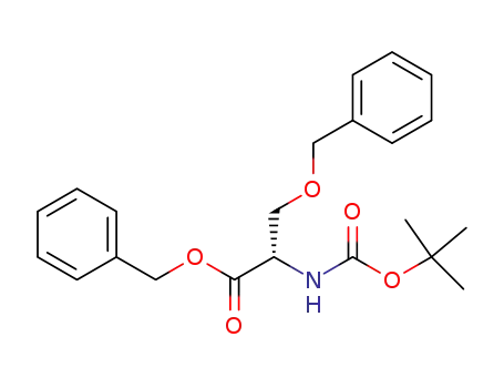 Molecular Structure of 69871-79-0 (L-Serine, N-[(1,1-dimethylethoxy)carbonyl]-O-(phenylmethyl)-,
phenylmethyl ester)