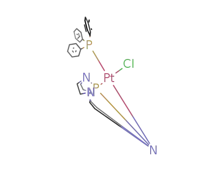 Molecular Structure of 108148-24-9 ({(eta.2-cyclenphosphorane)PtClPPh<sub>3</sub>})