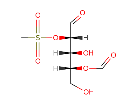 Molecular Structure of 116009-82-6 (<i>O</i><sup>4</sup>-formyl-<i>O</i><sup>2</sup>-methanesulfonyl-D-arabinose)