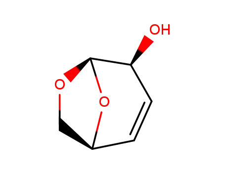 Molecular Structure of 50705-28-7 (.beta.-D-threo-Hex-3-enopyranose, 1,6-anhydro-3,4-dideoxy-)