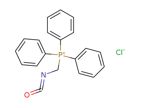 Molecular Structure of 21955-22-6 (Phosphonium, (isocyanatomethyl)triphenyl-, chloride)