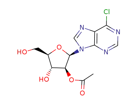 6-chloro-9-(2-O-acetyl-β-D-arabinofuranosyl)purine