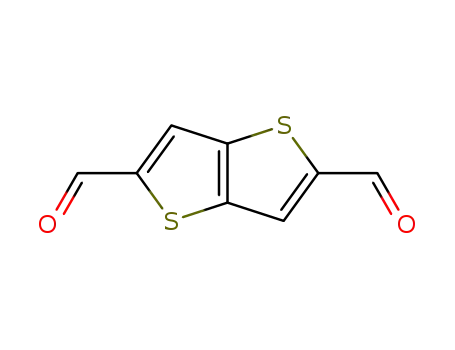 Molecular Structure of 37882-75-0 (Thieno[3,2-b]thiophene-2,5-dicarboxaldehyde)