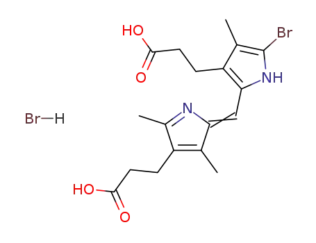 [5-bromo-3-(2-carboxy-ethyl)-4-methyl-pyrrol-2-yl]-[4-(2-carboxy-ethyl)-3,5-dimethyl-pyrrol-2-ylidene]-methane; hydrobromide