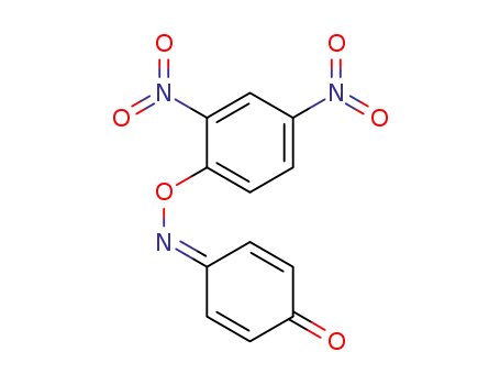 Molecular Structure of 13356-89-3 (2,5-Cyclohexadiene-1,4-dione, mono[O-(2,4-dinitrophenyl)oxime])