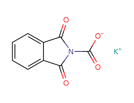 Molecular Structure of 40794-76-1 (C<sub>9</sub>H<sub>4</sub>NO<sub>4</sub><sup>(1-)</sup>*K<sup>(1+)</sup>)