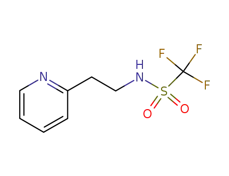 Molecular Structure of 36458-11-4 (2-[2-(Trifluoromethylsulfonylamino)ethyl]pyridine)