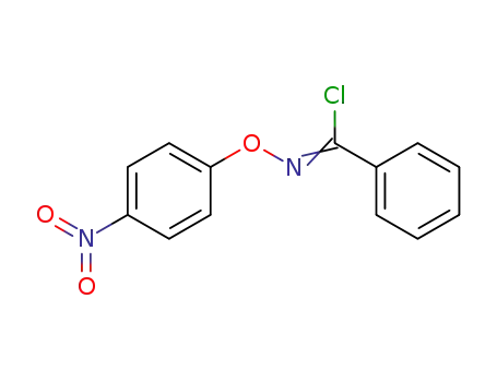 Molecular Structure of 344266-15-5 (O-(p-nitrophenyl)benzohydroximoyl chloride)
