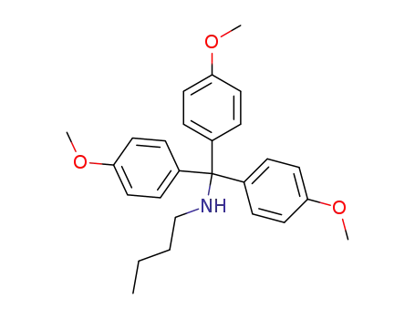 Molecular Structure of 200626-06-8 (N-Butyl-4,4',4''-trimethoxytritylamine)