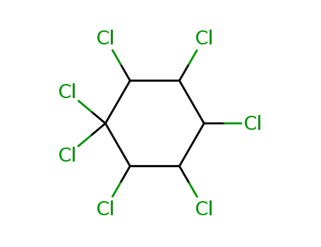 Molecular Structure of 707-55-1 (1,1,2,3,4,5,6-heptachlorocyclohexane)