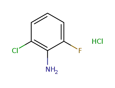 Molecular Structure of 59772-34-8 (2-chloro-6-fluoroaniline hydrochloride)