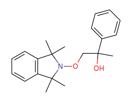 Molecular Structure of 97141-97-4 (2-phenyl-1-(1,1,3,3-tetramethylisoindolin-2-yloxy)propan-2-ol)