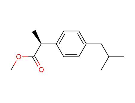 Benzeneacetic acid, alpha-methyl-4-(2-methylpropyl)-, methyl ester, (alphaS)-