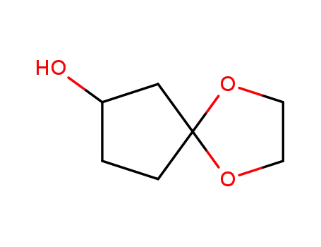 Molecular Structure of 109459-57-6 (3-hydroxy-cyclopentanone ethylene acetal)