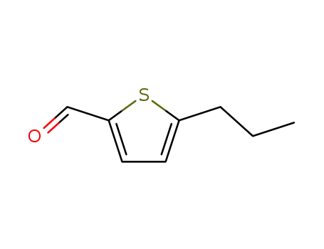 Molecular Structure of 35250-76-1 (5-Propyl-thiophene-2-carbaldehyde)