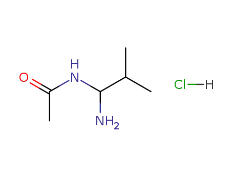 Acetamide, N-(1-amino-2-methylpropyl)-, monohydrochloride