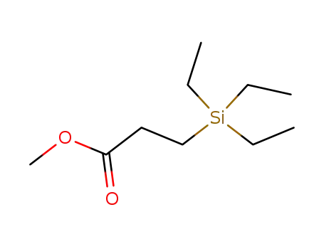 Molecular Structure of 55453-18-4 (Propanoic acid, 3-(triethylsilyl)-, methyl ester)