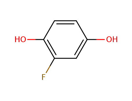 Molecular Structure of 55660-73-6 (2-Fluorobenzene-1,4-diol)