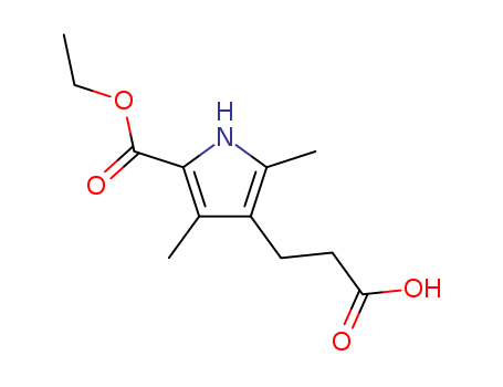 1H-Pyrrole-3-propanoic acid, 5- (ethoxycarbonyl)-2,4-dimethyl- cas  37789-64-3