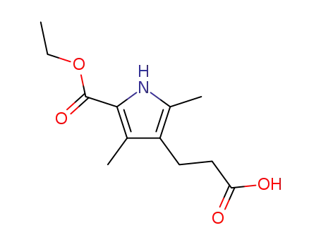 4-(2-CARBOXYETHYL)-3,5-DIMETHYLPYRROLE-2-CARBOXYLIC ACID, ETHYL ETHER