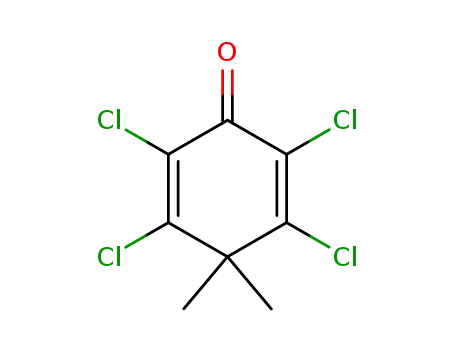 Molecular Structure of 85544-63-4 (2,3,5,6-tetrachloro-4,4-dimethyl-2,5-cyclohexadienone)