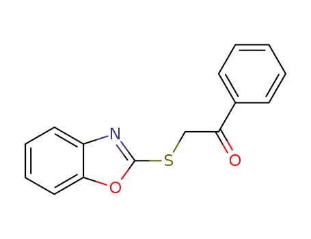 Molecular Structure of 84589-30-0 (2-(1,3-benzoxazol-2-ylsulfanyl)-1-phenylethanone)