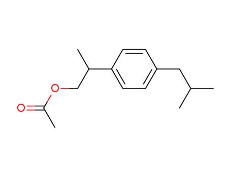 Molecular Structure of 63189-63-9 (Benzeneethanol, b-methyl-4-(2-methylpropyl)-, acetate)