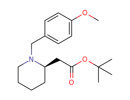 tert-butyl (R)-2-[N(1')-(p-methoxybenzyl)piperidin-2'-yl]acetate