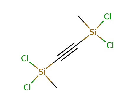 Molecular Structure of 91455-14-0 (Silane, 1,2-ethynediylbis[dichloromethyl-)