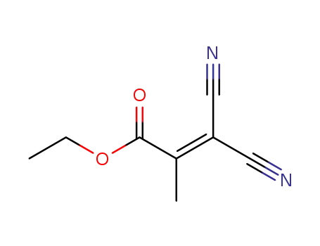 Molecular Structure of 24878-26-0 (ethyl 3,3-dicyano-2-methylprop-2-enoate)