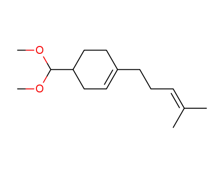 Molecular Structure of 51414-21-2 (4-(dimethoxymethyl)-1-(4-methylpent-3-enyl)cyclohexene)