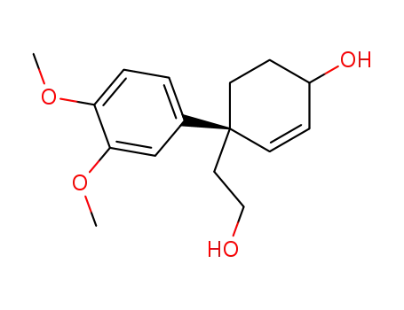 (4R)-4-(3,4-dimethoxyphenyl)-4-(2-hydroxyethyl)cyclohex-2-enole
