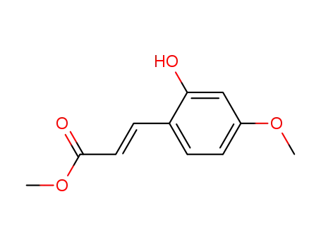 Molecular Structure of 93198-68-6 ((E)-methyl 2’-hydroxy-4’-methoxycinnamate)