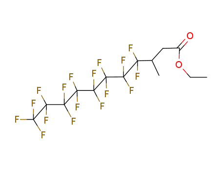 Undecanoic acid,
4,4,5,5,6,6,7,7,8,8,9,9,10,10,11,11,11-heptadecafluoro-3-methyl-, ethyl
ester