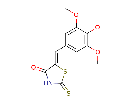 (5E)-5-(4-hydroxy-3,5-dimethoxybenzylidene)-2-mercapto-1,3-thiazol-4(5H)-one(SALTDATA: FREE)