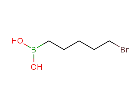 Molecular Structure of 120986-85-8 (5-Bromopentylboronic  acid)