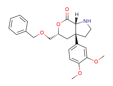 (3aR,5R,7aR)-5-Benzyloxymethyl-3a-(3,4-dimethoxy-phenyl)-hexahydro-pyrano[3,4-b]pyrrol-7-one