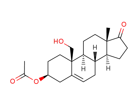 Molecular Structure of 2857-42-3 (3β-Acetyloxy-19-hydroxyandrost-5-en-17-one)