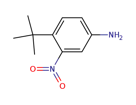 Molecular Structure of 31951-12-9 (3-nitro-4-tert-butylaniline)