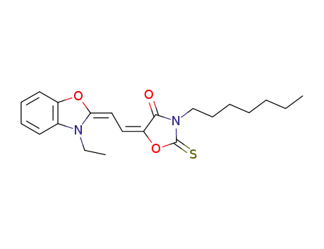 5-[2-[3-エチルベンゾオキサゾール-2(3H)-イリデン]エチリデン]-3-ヘプチル-2-チオキソ-4-オキサゾリジノン