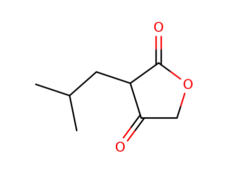 Molecular Structure of 22884-76-0 (3-Isobutyl-2,4(3H,5H)-furandione)