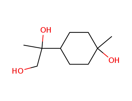 Molecular Structure of 85734-09-4 (<i>p</i>-menthane-1,8,9-triol)