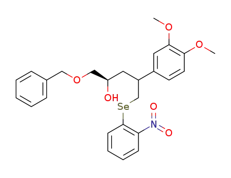 (R)-1-Benzyloxy-4-(3,4-dimethoxy-phenyl)-5-(2-nitro-phenylselanyl)-pentan-2-ol