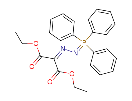 Molecular Structure of 13339-96-3 ((triphenylphosphoranylidene-hydrazono)-malonic acid diethyl ester)