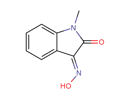 Molecular Structure of 3265-24-5 ((3E)-3-hydroxyimino-1-methyl-indol-2-one)