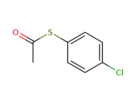 Molecular Structure of 21021-60-3 (Ethanethioic acid, S-(4-chlorophenyl) ester)