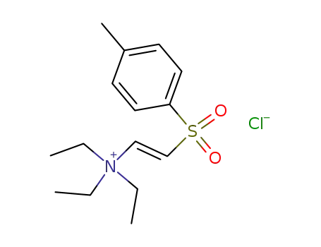 Molecular Structure of 111067-89-1 (trans-β-(4-methylphenylsulfonyl)vinyltriethylammonium chloride)